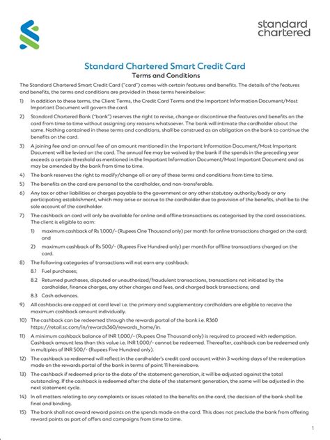 Smartcard Terms and Conditions 